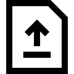 File Document Upload Publish Icon from Sharp Line Set