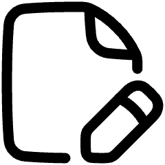 File Edit Icon from Plump Line Set