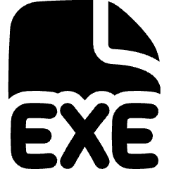 File Exe Icon from Flex Solid Set
