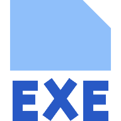 File Exe Icon from Sharp Flat Set