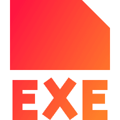 File Exe Icon from Sharp Gradient Set