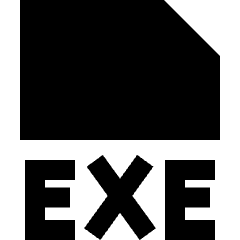 File Exe Icon from Sharp Solid Set