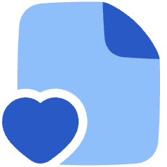 File Favorite Heart Icon from Plump Flat Set