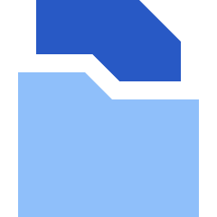 File Folder Icon from Sharp Flat Set