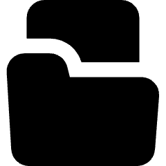 File Folder Icon from Core Solid Set