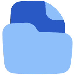 File Folder Icon from Plump Flat Set