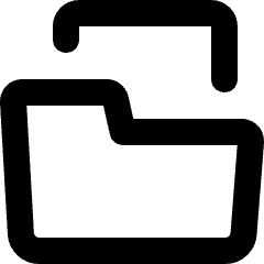File Folder Icon from Micro Line Set