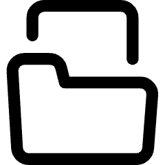 File Folder Icon from Core Line Set