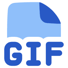 File Gif Icon from Plump Flat Set
