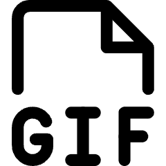 File Gif Icon from Core Line Set