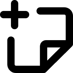 File Layer Add Icon from Micro Line Set