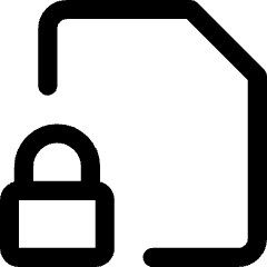 File Lock Icon from Core Line Set