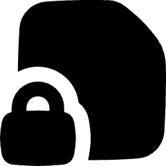 File Lock Icon from Flex Solid Set