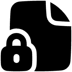 File Lock Icon from Plump Solid Set