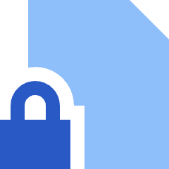 File Lock Icon from Sharp Flat Set