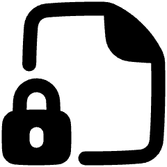 File Lock Icon from Plump Remix Set