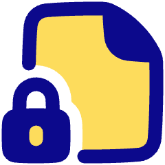 File Lock Icon from Plump Pop Set