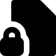 File Lock Icon from Micro Solid Set