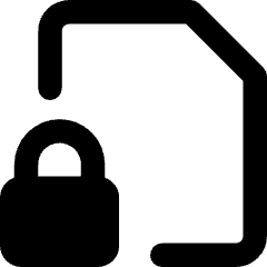 File Lock Icon from Core Remix Set