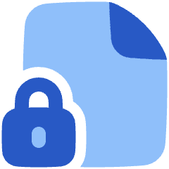 File Lock Icon from Plump Flat Set