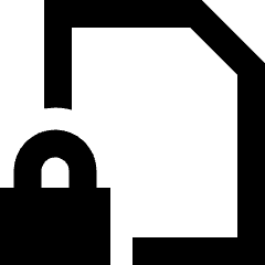 File Lock Icon from Sharp Remix Set
