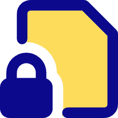 File Lock Icon from Core Pop Set