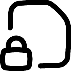 File Lock Icon from Flex Line Set