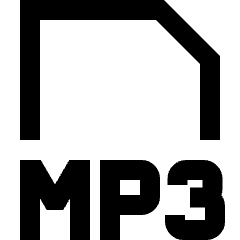 File Mp3 Icon from Sharp Line Set