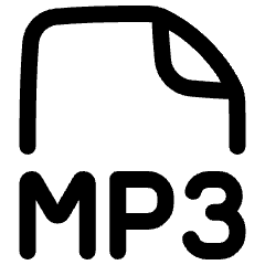 File Mp3 Icon from Plump Line Set