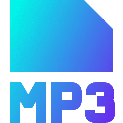 File Mp3 Icon from Sharp Gradient Set