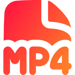 File Mp4 Icon from Flex Gradient Set