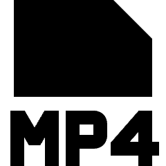 File Mp4 Icon from Sharp Solid Set