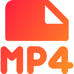 File Mp4 Icon from Core Gradient Set