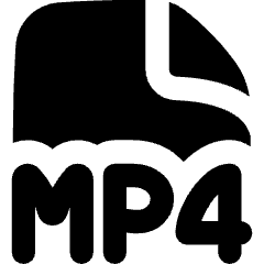 File Mp4 Icon from Flex Solid Set