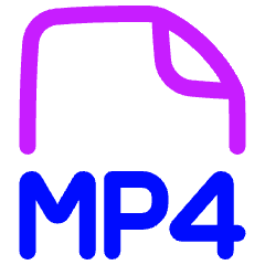 File Mp4 Icon from Plump Neon Set