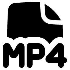 File Mp4 Icon from Plump Solid Set
