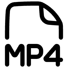 File Mp4 Icon from Plump Line Set