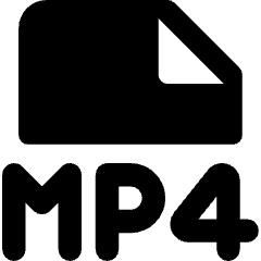 File Mp4 Icon from Core Solid Set