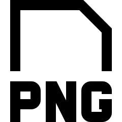 File Png Icon from Sharp Line Set