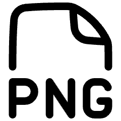 File Png Icon from Plump Line Set