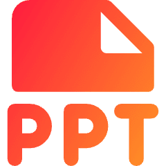 File Ppt Icon from Core Gradient Set
