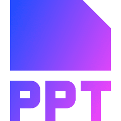 File Ppt Icon from Sharp Gradient Set