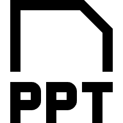 File Ppt Icon from Sharp Line Set