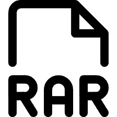 File Rar Icon from Core Line Set