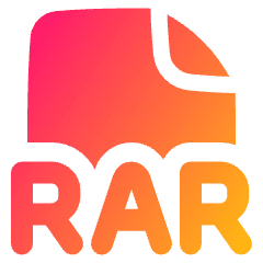 File Rar Icon from Plump Gradient Set