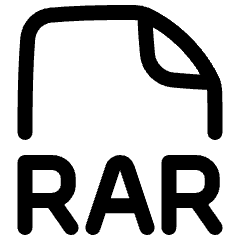 File Rar Icon from Plump Line Set