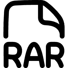 File Rar Icon from Flex Line Set