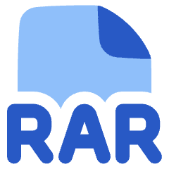 File Rar Icon from Plump Flat Set