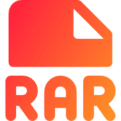 File Rar Icon from Core Gradient Set