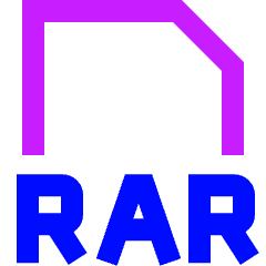File Rar Icon from Sharp Neon Set